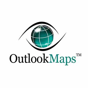 Outlook Maps logo - the cartography company founded by Seth Alberty